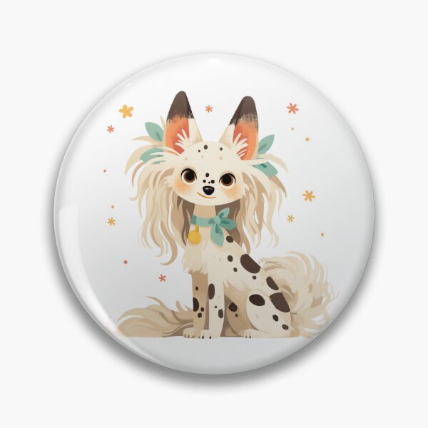 Item preview, Cute Chinese crested puppy dog designed and sold by MendaciousMina.