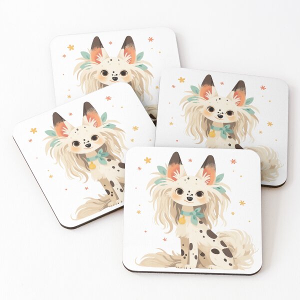 Item preview, Cute Chinese crested puppy dog designed and sold by MendaciousMina.