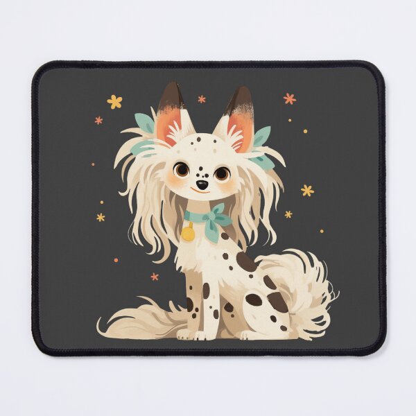 Item preview, Cute Chinese crested puppy dog designed and sold by MendaciousMina.