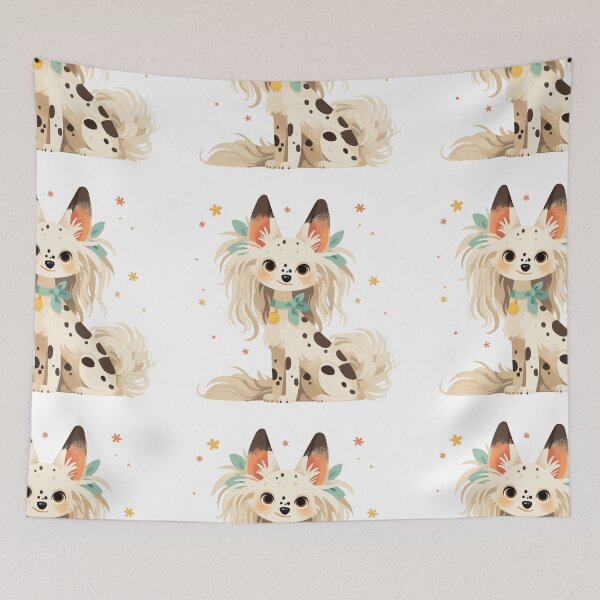 Item preview, Cute Chinese crested puppy dog designed and sold by MendaciousMina.