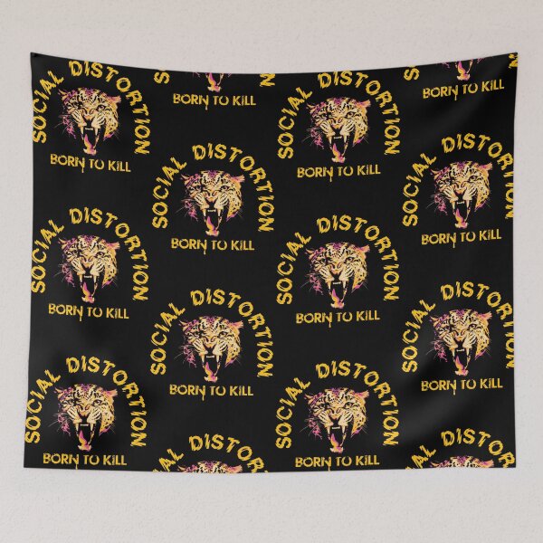 Item preview, Social Distortion Born To Kill Leopard Punk Rock designed and sold by b3ida-zl.