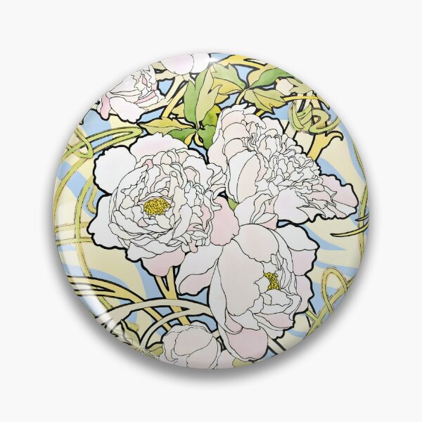 Item preview, Alphonse Mucha - Peonies designed and sold by Jon-Baran.