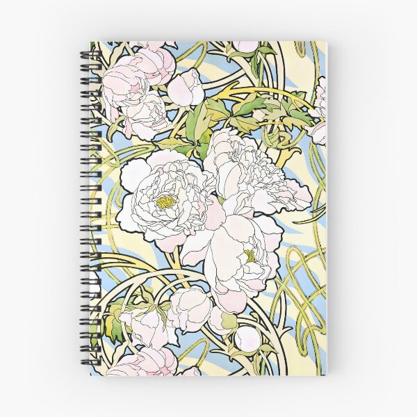 Item preview, Alphonse Mucha - Peonies designed and sold by Jon-Baran.