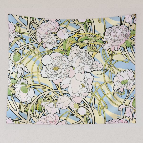 Item preview, Alphonse Mucha - Peonies designed and sold by Jon-Baran.