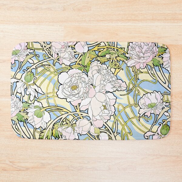Item preview, Alphonse Mucha - Peonies designed and sold by Jon-Baran.