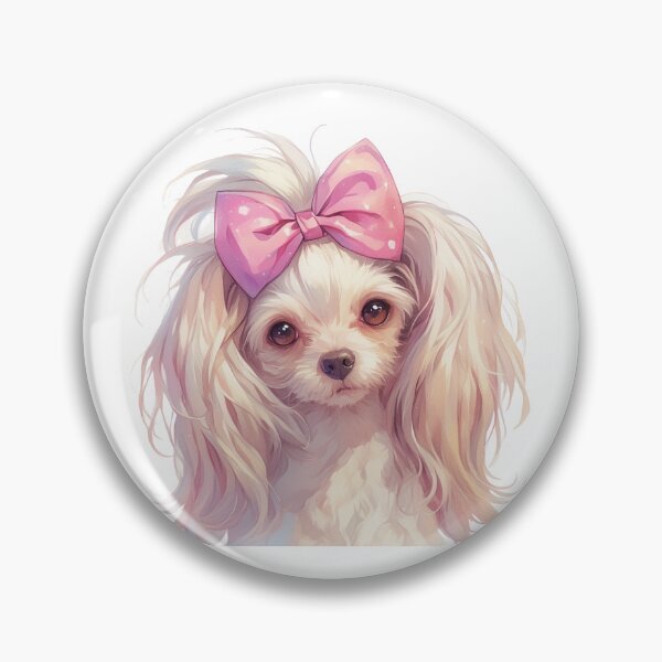 Item preview, Cute Chinese crested puppy dog designed and sold by MendaciousMina.