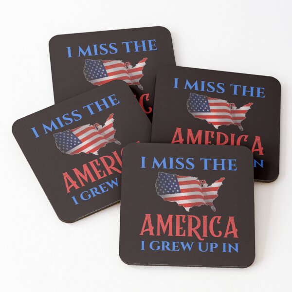 Item preview, I MISS THE AMERICA I GREW UP IN | CLASSIC AMERICANA STATEMENT – DARK EDITION designed and sold by WitLounge.