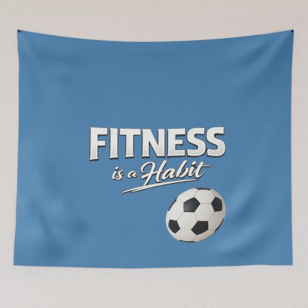 Item preview, Fitness Is a Habit – Motivational Gym Typography Design designed and sold by annenambiro.
