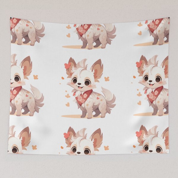 Item preview, Cute Chinese crested puppy dog designed and sold by MendaciousMina.