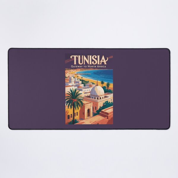 Item preview, Tunisia Skyline Illustration Travel Art Vintage designed and sold by KrisSidDesigns.