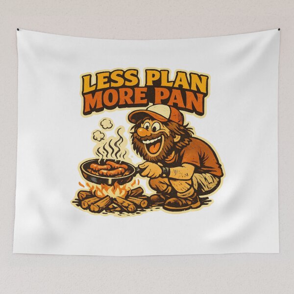 Item preview, Less Plan More Pan Funny Camping Bro Shirt designed and sold by BrosForEver.