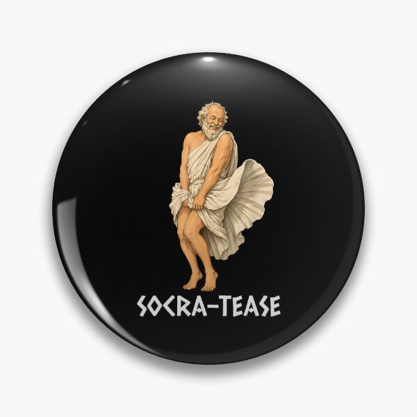 Item preview, Socra-Tease Funny Socrates Philosophy Pun designed and sold by b3ida-zl.