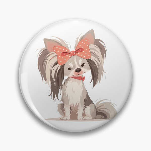 Item preview, Cute Chinese crested puppy dog designed and sold by MendaciousMina.