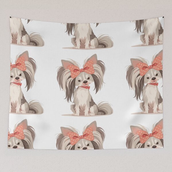Item preview, Cute Chinese crested puppy dog designed and sold by MendaciousMina.
