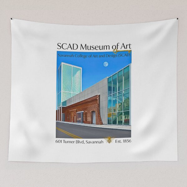 Item preview, SCAD Museum of Art Historic Architecture Gouache Illustration designed and sold by EvergreenPark - Tee Studio.