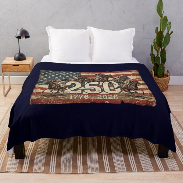 Item preview, USA 250th Anniversary Horse Racing Vintage Heritage design designed and sold by Ginny Luttrell.