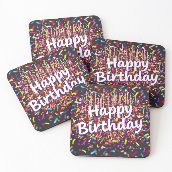 Item preview, Confetti Happy Birthday Celebration Card designed and sold by IntelliMindDesigns.