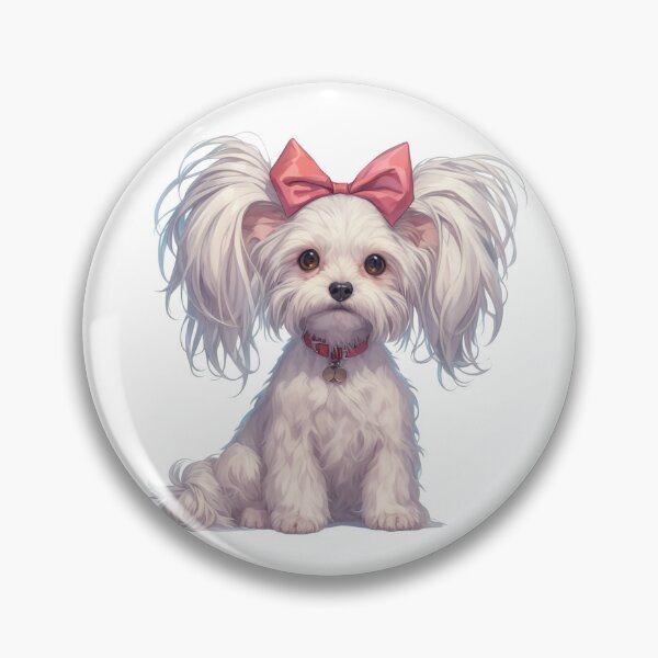 Item preview, Cute Chinese crested puppy dog designed and sold by MendaciousMina.