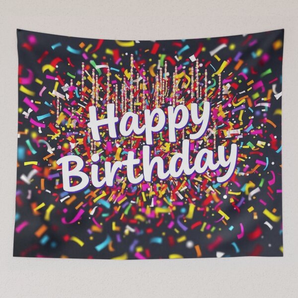 Item preview, Confetti Happy Birthday Celebration Card designed and sold by IntelliMindDesigns.