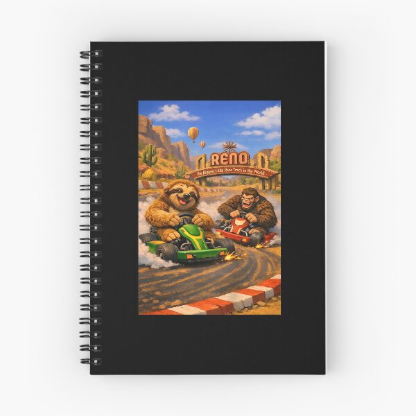 Item preview, Reno Kart Racing Squatch And Sloth Funny Nevada Racing designed and sold by b3ida-zl.