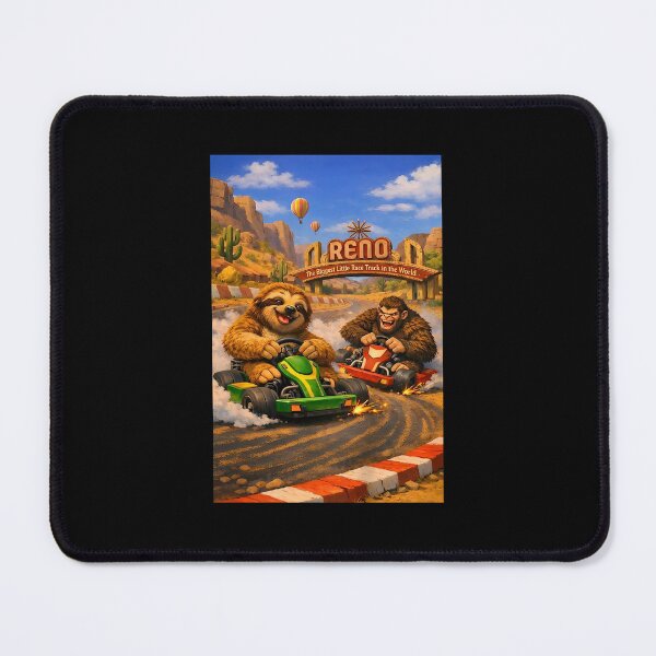 Item preview, Reno Kart Racing Squatch And Sloth Funny Nevada Racing designed and sold by b3ida-zl.