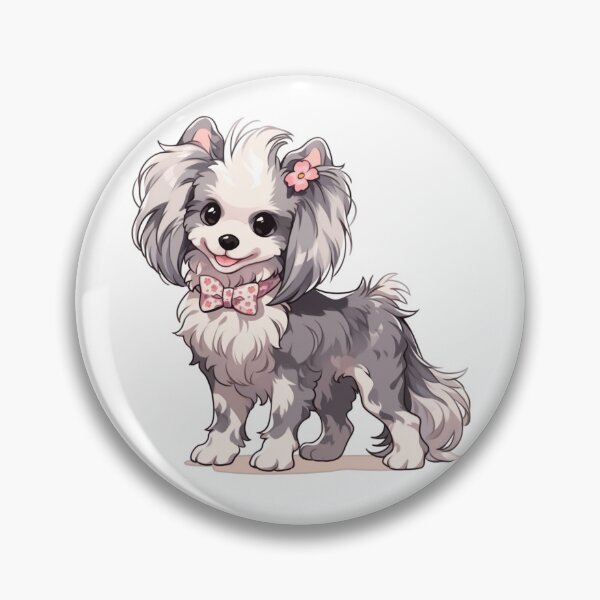 Item preview, Cute Chinese crested puppy dog designed and sold by MendaciousMina.