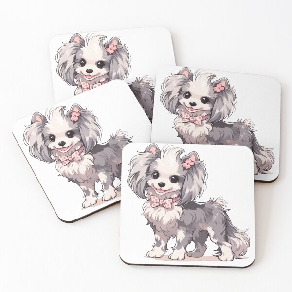 Item preview, Cute Chinese crested puppy dog designed and sold by MendaciousMina.
