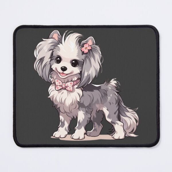 Item preview, Cute Chinese crested puppy dog designed and sold by MendaciousMina.