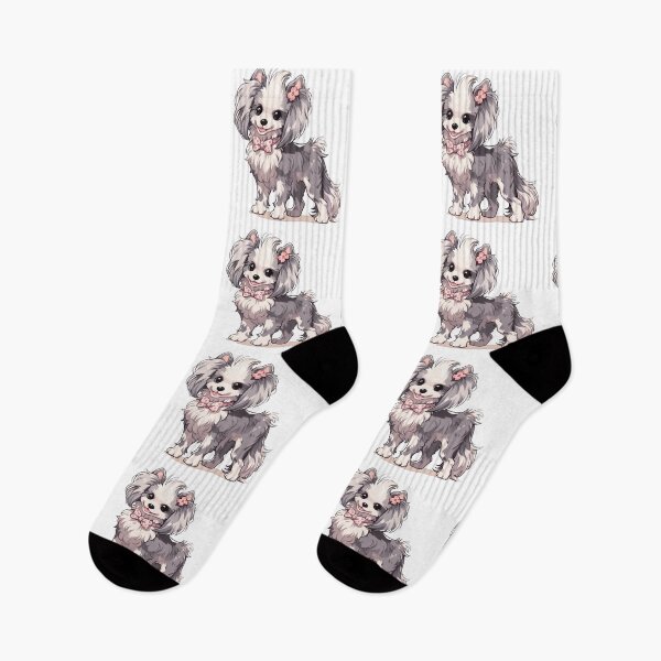 Item preview, Cute Chinese crested puppy dog designed and sold by MendaciousMina.