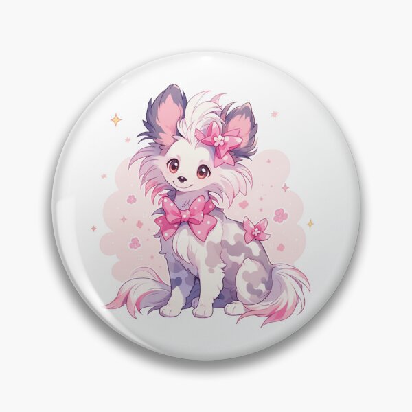 Item preview, Cute Chinese crested puppy dog designed and sold by MendaciousMina.