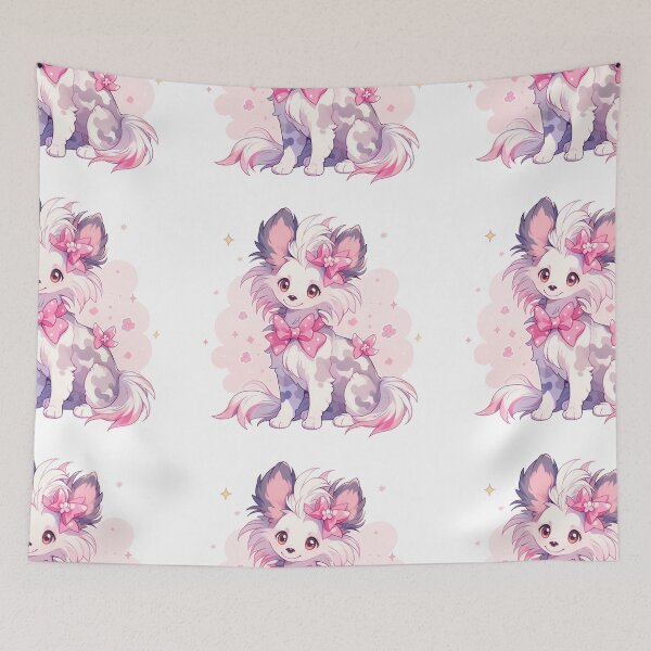 Item preview, Cute Chinese crested puppy dog designed and sold by MendaciousMina.