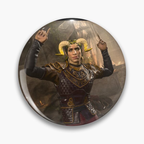 Item preview, Diallos the Golden Tiefling designed and sold by Luminous Fate.