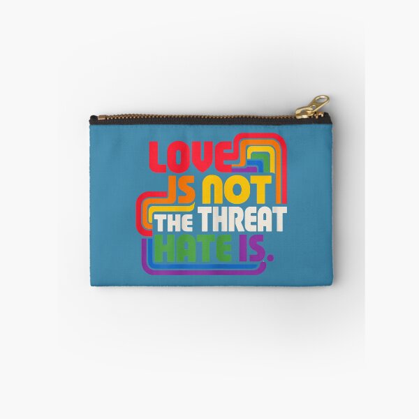 Item preview, Love is Not The Threat Hate is Rainbow LGBTQ Pride designed and sold by melodycook.