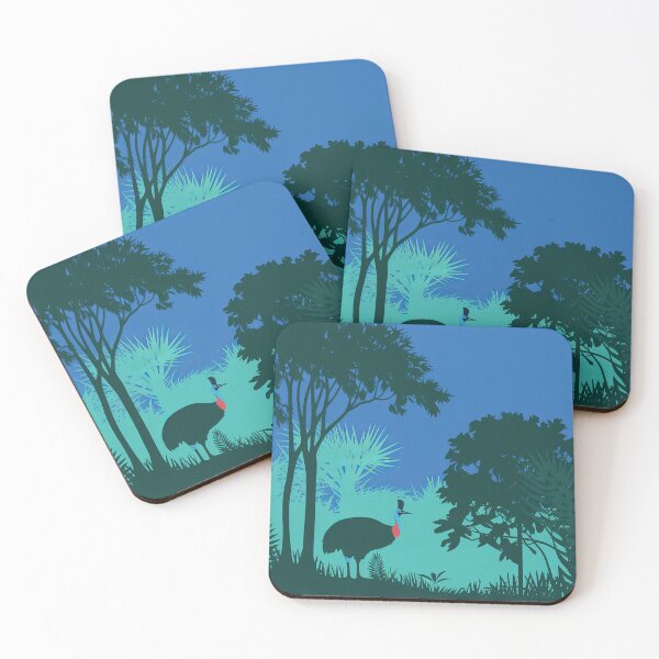Item preview, Daintree Rainforest Australia Cassowary Vintage Travel Poster designed and sold by pod24.
