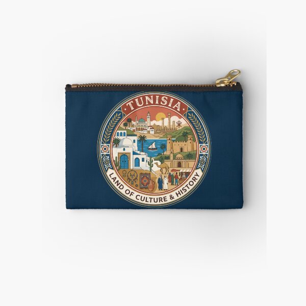 Item preview, Tunisia Culture Illustration Travel Art Badge designed and sold by KrisSidDesigns.