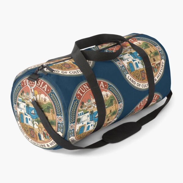 Item preview, Tunisia Culture Illustration Travel Art Badge designed and sold by KrisSidDesigns.