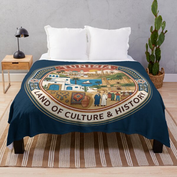 Item preview, Tunisia Culture Illustration Travel Art Badge designed and sold by KrisSidDesigns.