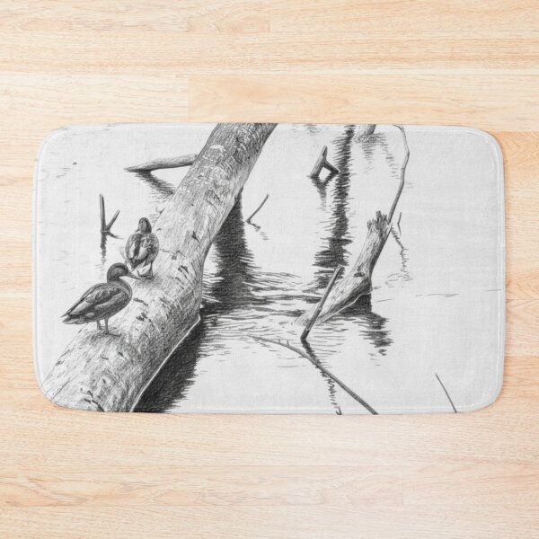 Item preview, Reflections on l'Immaculée: Ducks on a Log designed and sold by KiwiPurple.
