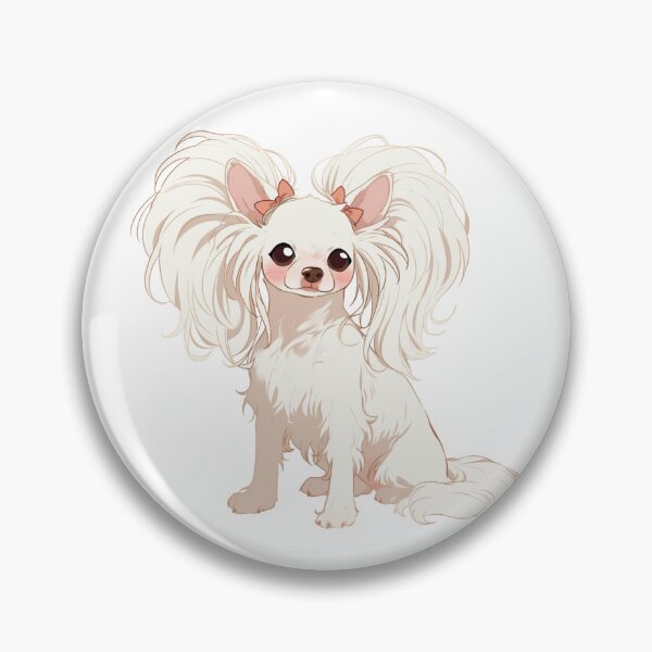 Item preview, Cute Chinese crested puppy dog designed and sold by MendaciousMina.