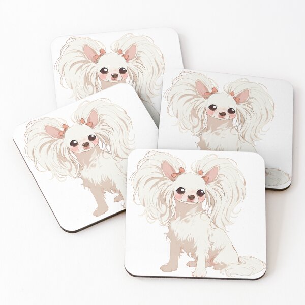 Item preview, Cute Chinese crested puppy dog designed and sold by MendaciousMina.