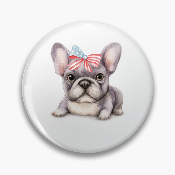 Item preview, French Bulldog Patriotic Bow Cute USA Puppy designed and sold by olenapetol.