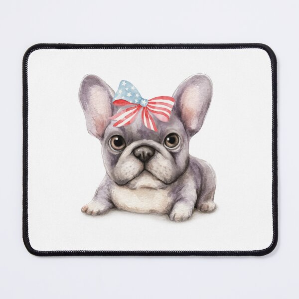Item preview, French Bulldog Patriotic Bow Cute USA Puppy designed and sold by olenapetol.