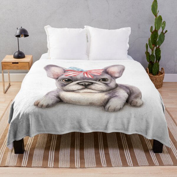 Item preview, French Bulldog Patriotic Bow Cute USA Puppy designed and sold by olenapetol.