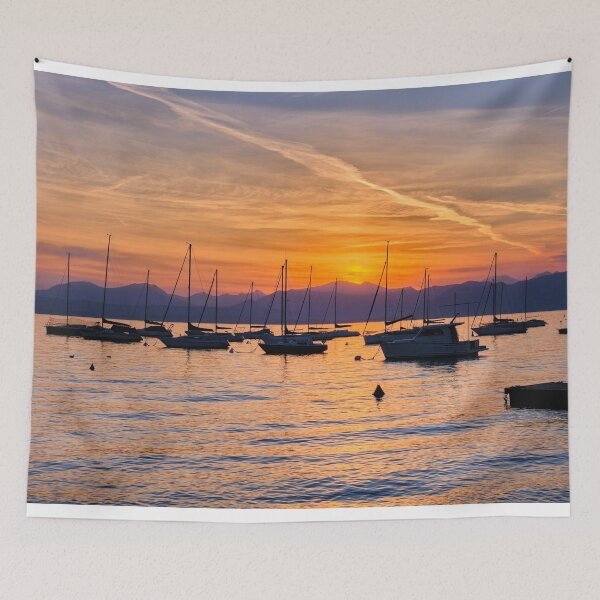 Item preview, Picturesque Bardolino Sunset on Lake Garda designed and sold by Violaman.