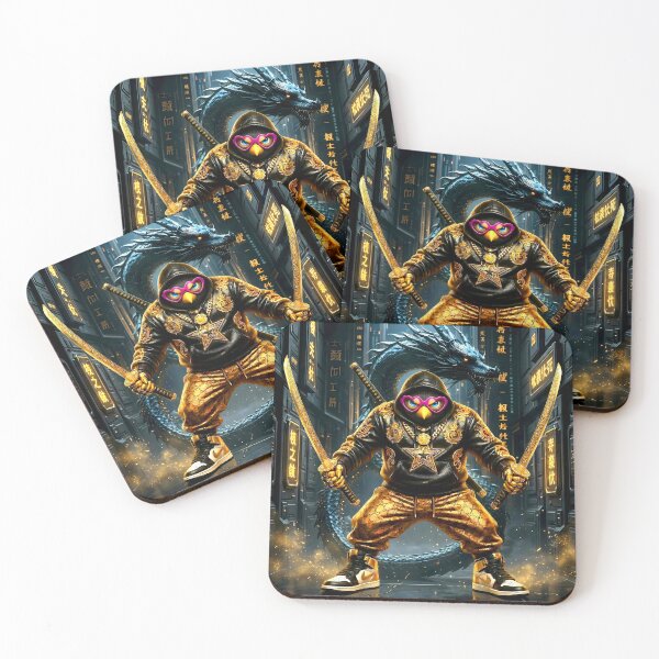 Item preview, Ninja Chicken Premium – Luxury Gold Edition designed and sold by Cyber-ART-Studio.
