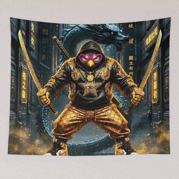 Item preview, Ninja Chicken Premium – Luxury Gold Edition designed and sold by Cyber-ART-Studio.