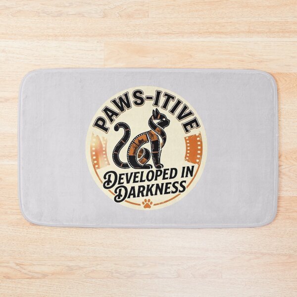 Item preview, Paws-itive Developed In Darkness Retro Film Cat designed and sold by PixelQ.