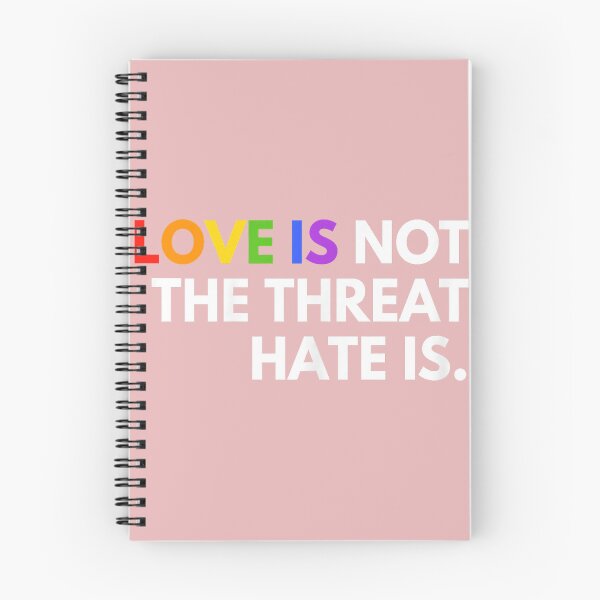Item preview, Love is Not The Threat Hate is Rainbow LGBTQ Pride designed and sold by meilcannb.