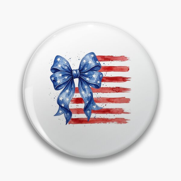 Item preview, American Flag Bow Watercolor Patriotic 4Th Of July Celebrati designed and sold by longngusuc.