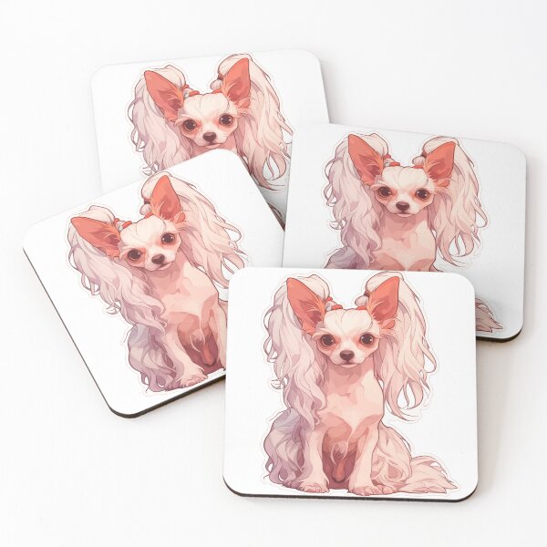 Item preview, Cute Chinese crested puppy dog designed and sold by MendaciousMina.